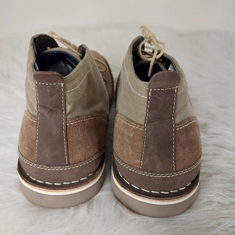 Steve Madden Men's Ankle Boots Hotshot Chukkas Lace-up Taupe/Beige Suede size 13